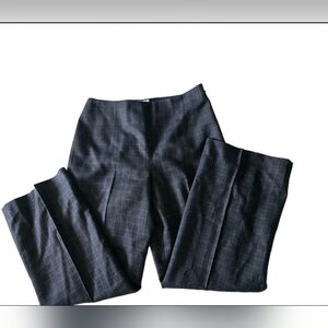 Vntg Talbots Wool Petites 6 Plaid Pants Grey Purple